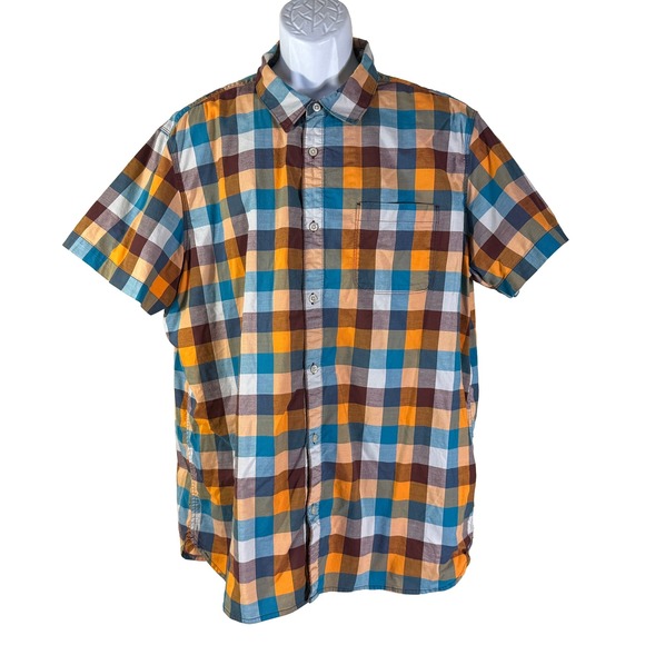 The North Face Other - The North Face Button Down Shirt Mens XXL Multi Color Plaid Short‎ Sleeve